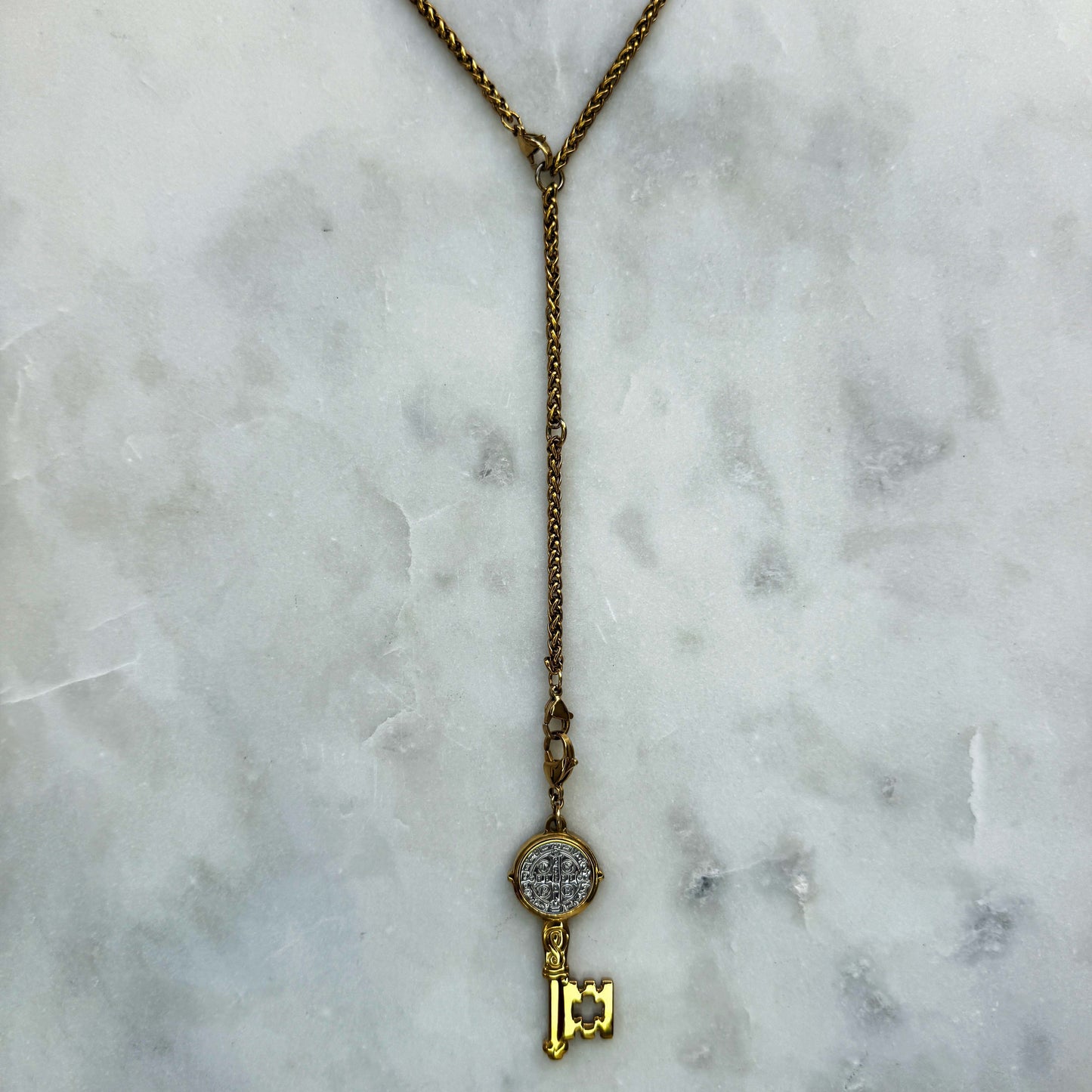 Silver Adjustable Woven Chain
