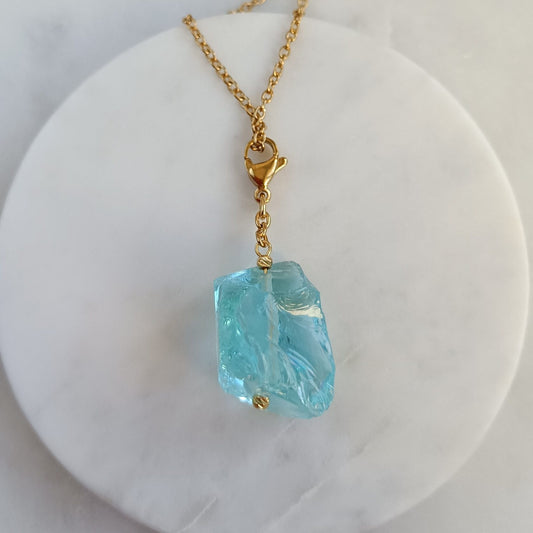 Aqua Glass Pendant
