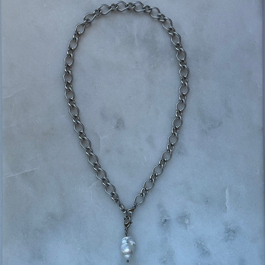 Auric Silver Link Necklace