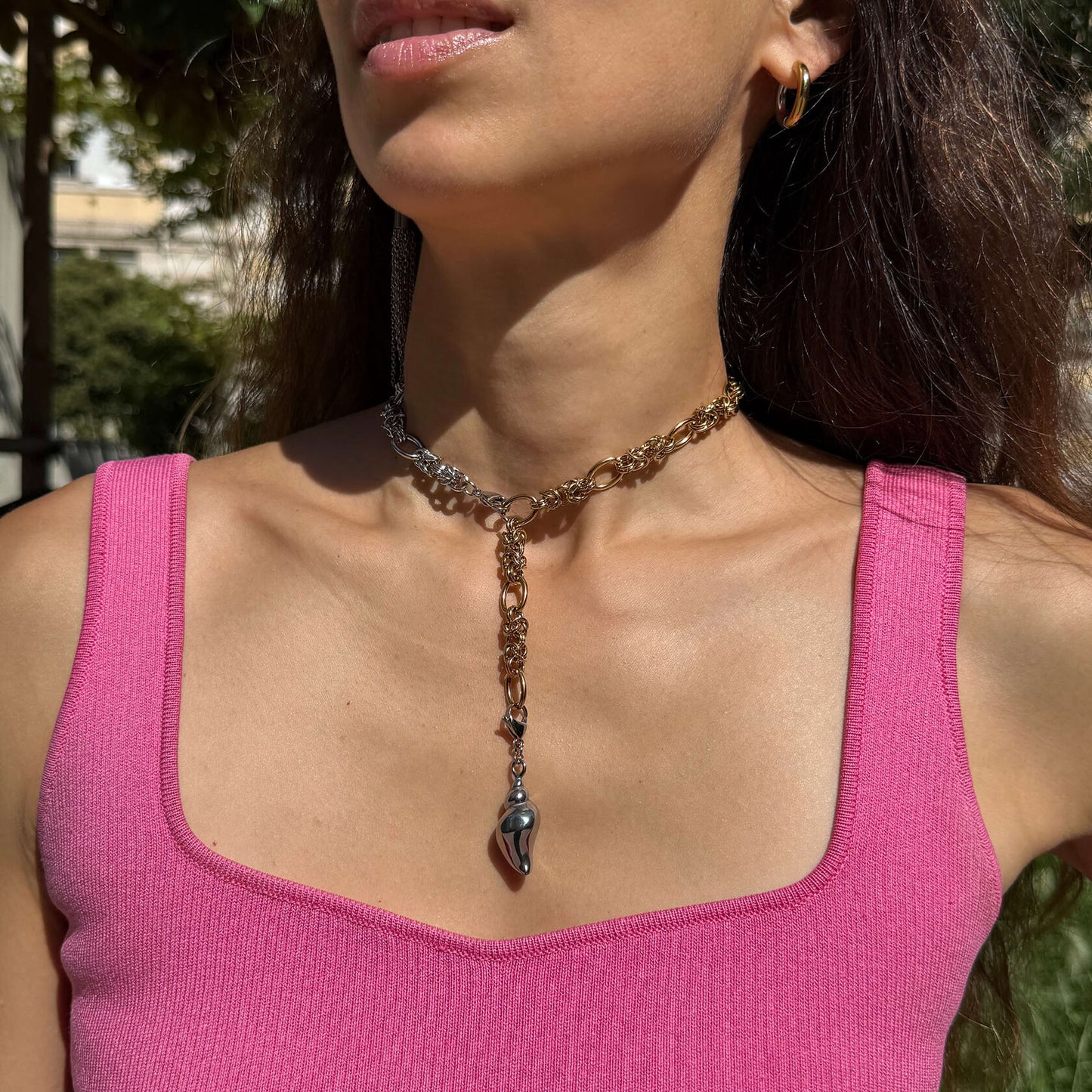 Bicolor Shell Necklace