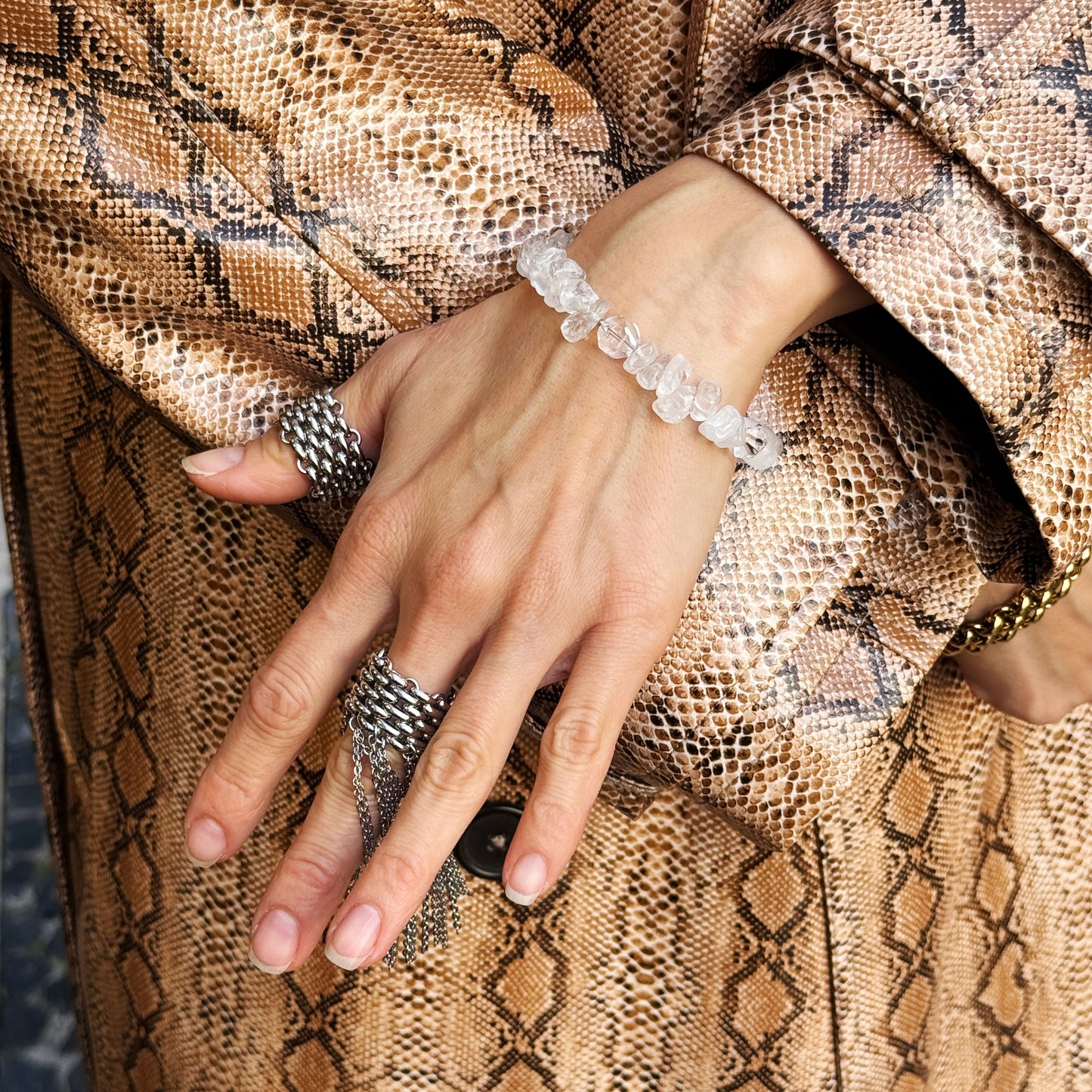 Bracelet From Rock Crystal