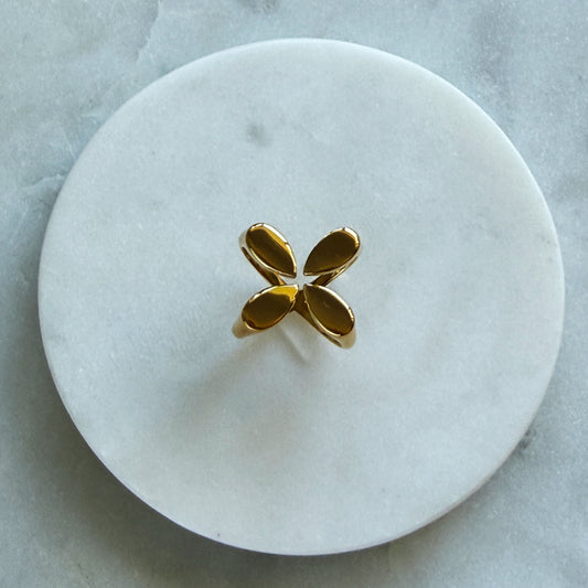 Gold Clover Ring