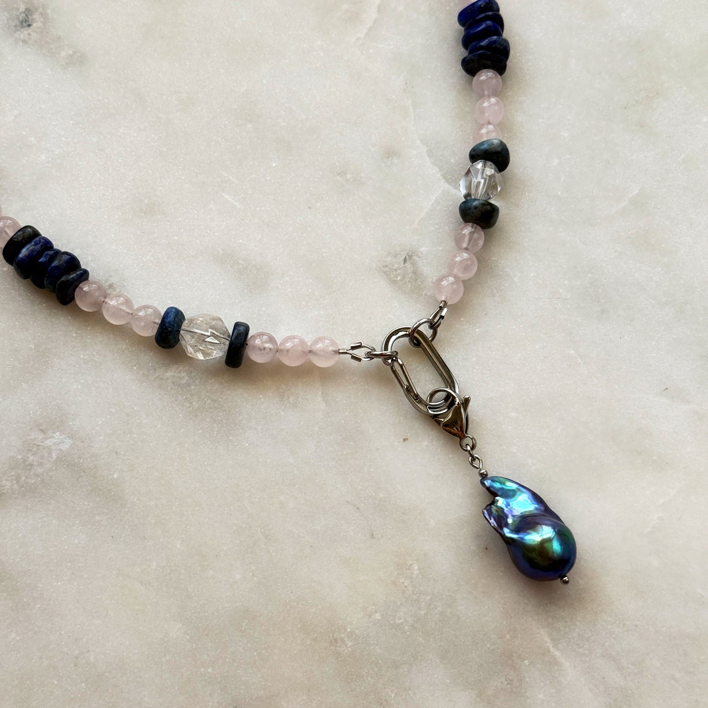 Color-Shifting Baroque Pearl Necklace