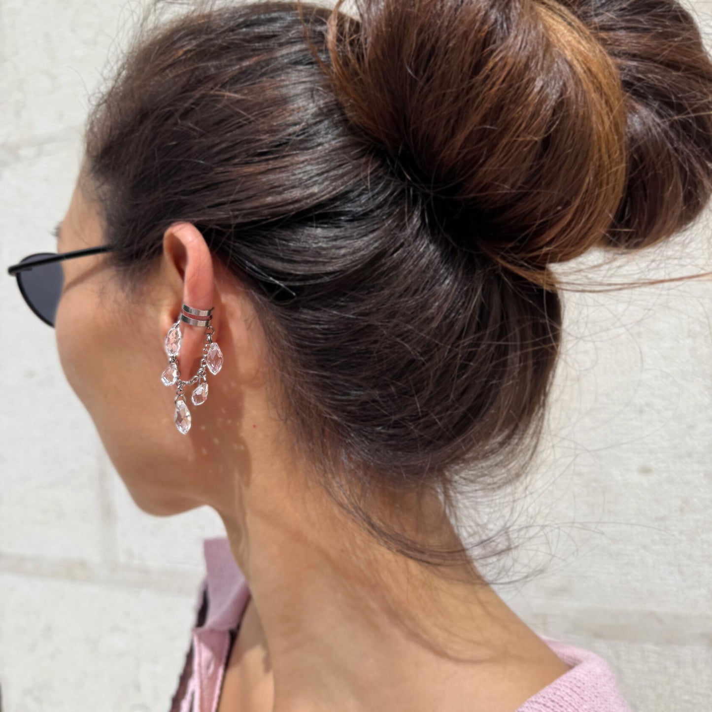 Crystal Drop Ear Cuff