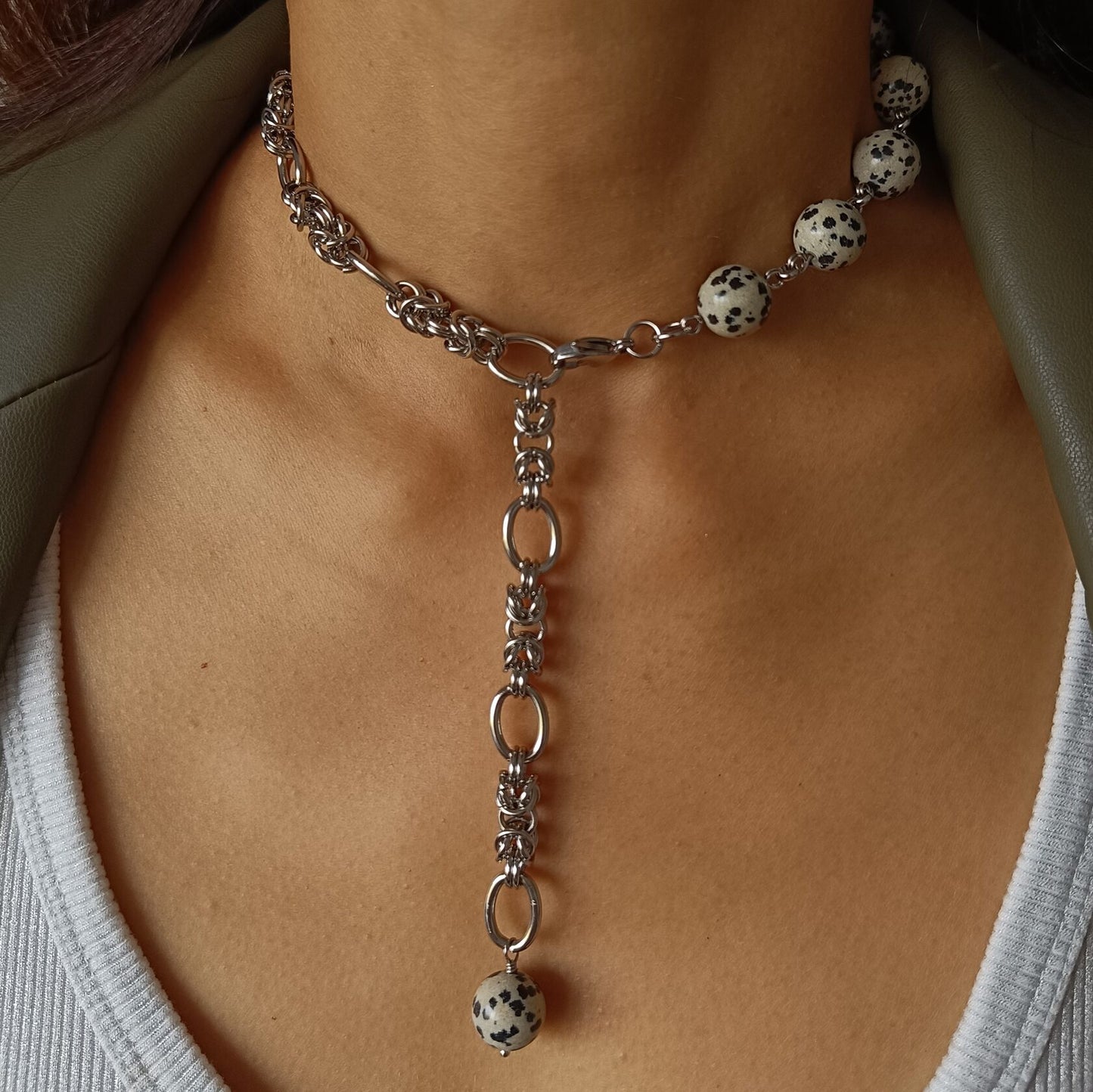 Dalmatian Jasper Necklace