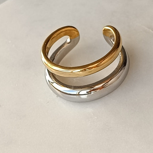 Dual Harmony Open Ring