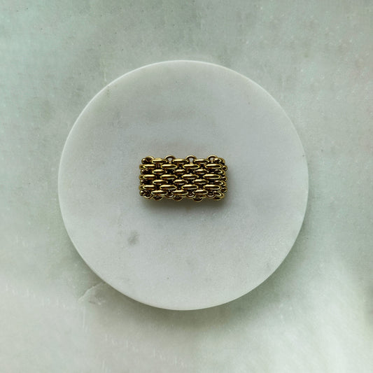 Chainmail Gold Ring