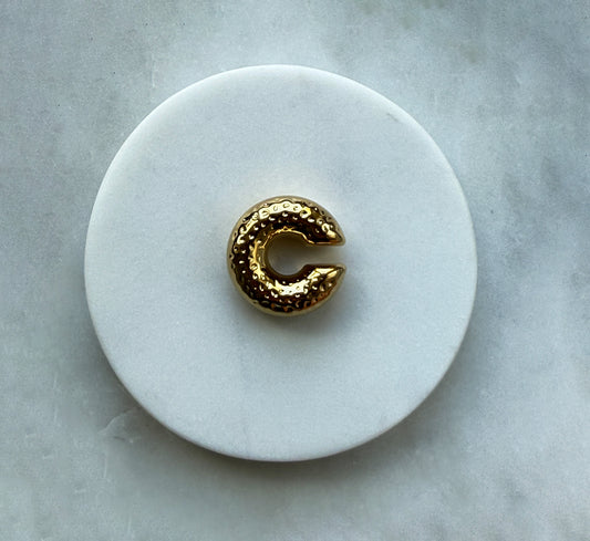 Gold Cuff Donut In Dots