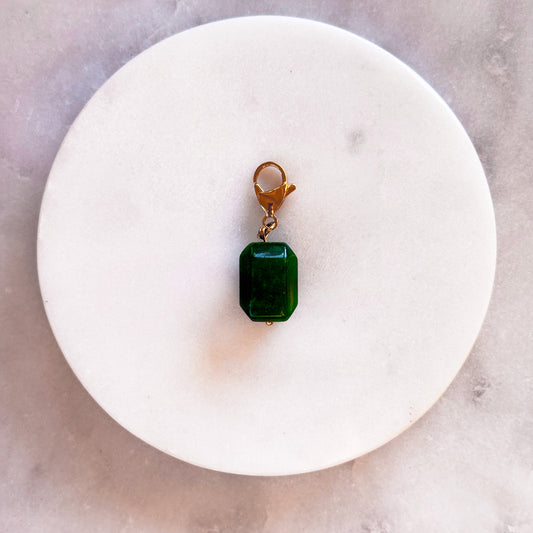Green Faceted Gem Pendant