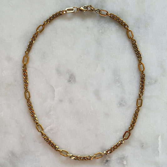 Mixed Link Gold Chain