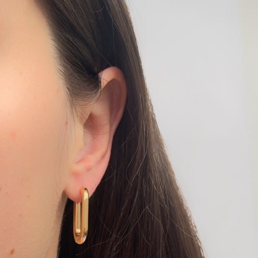 Gold Moonbeam Earrings