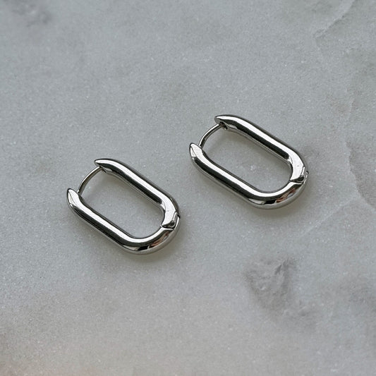 Silver Moonbeam Earrings