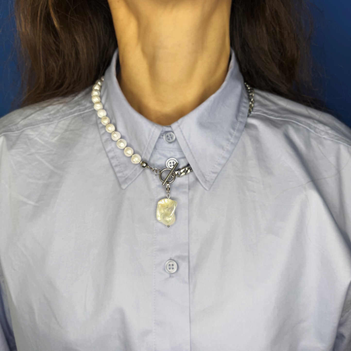 Necklace Transformer With Removable Pearl