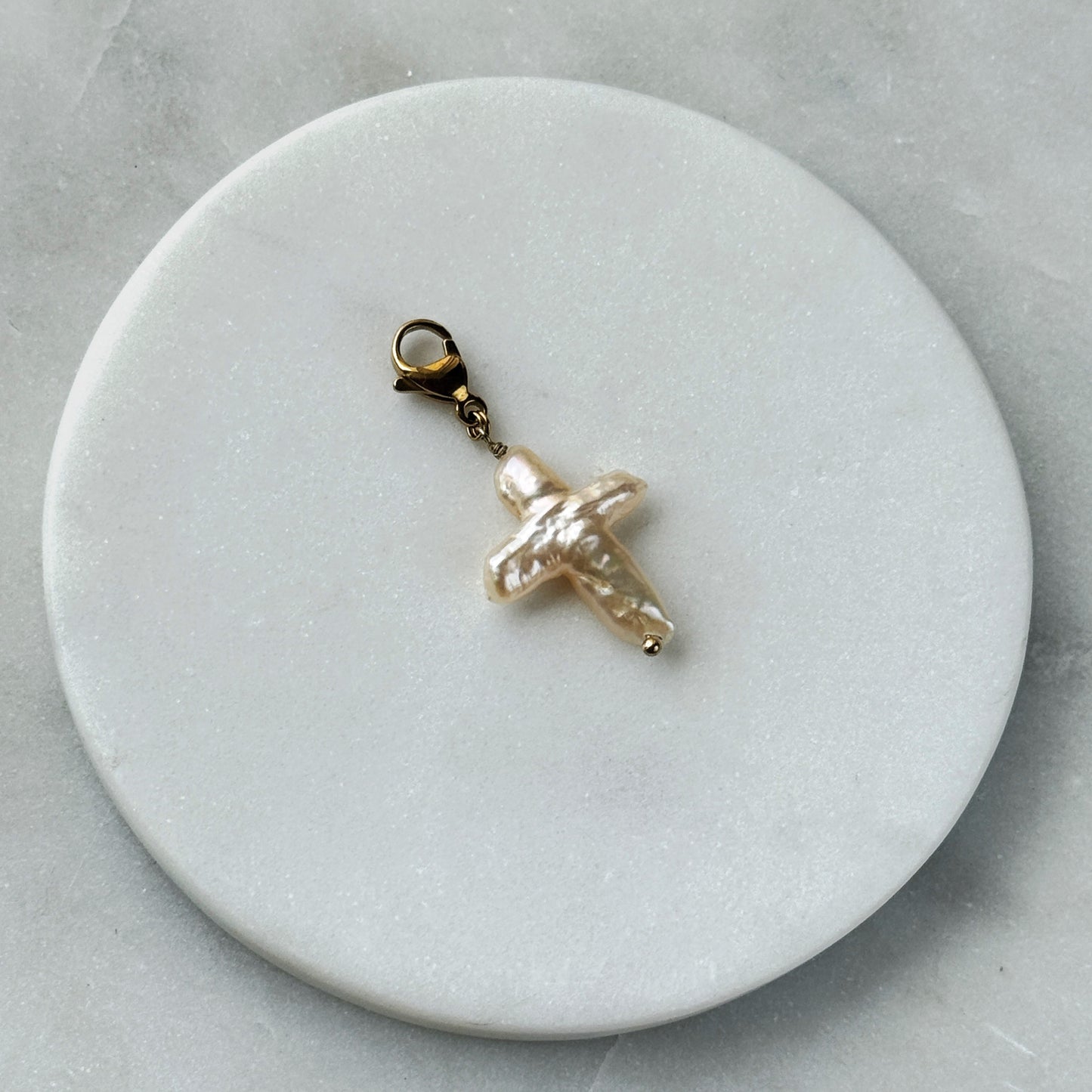 Pearl Cross Silver