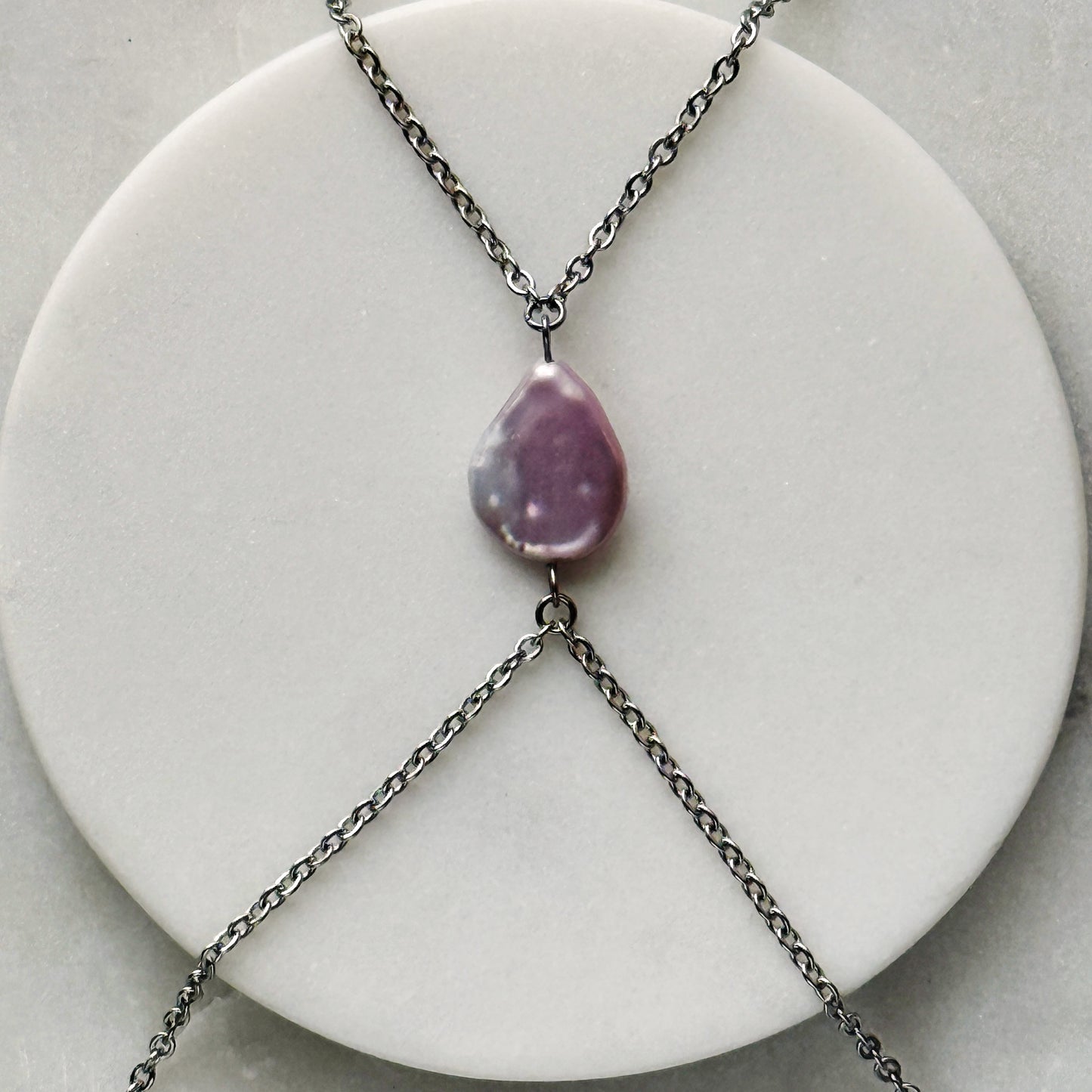 Pink Pearl Body Chain