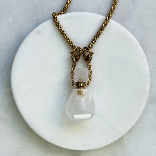 Rock Crystal Bottle Pendant