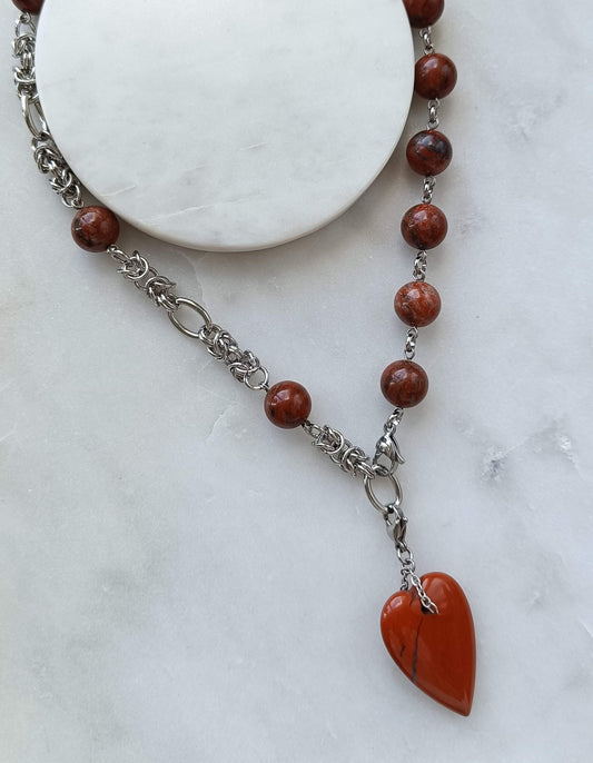 Scarlet Heart Transformer Necklace