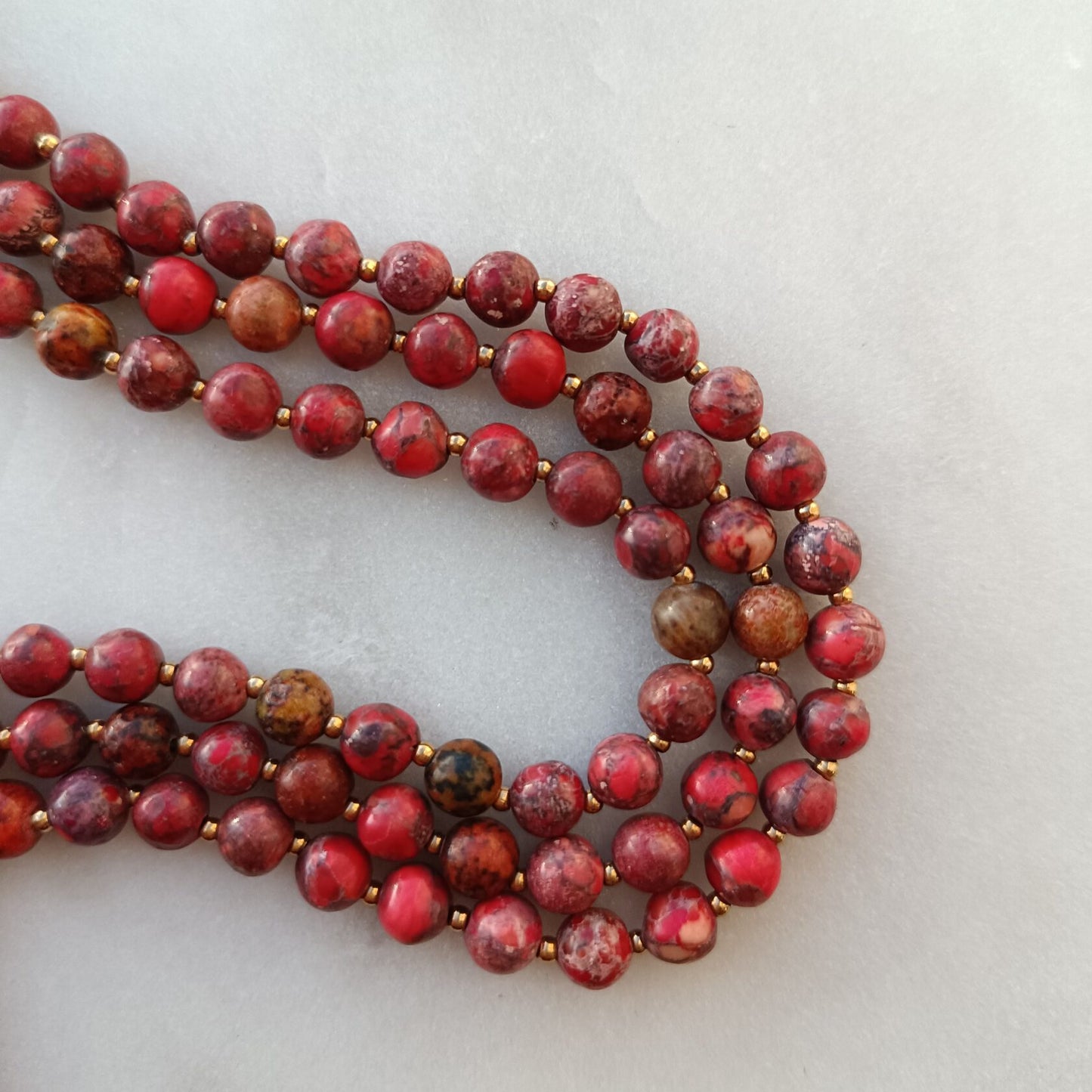 Scarlet Jasper Choker