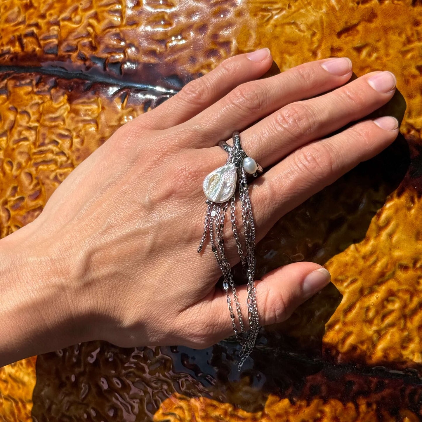 Cascade Gold Ring