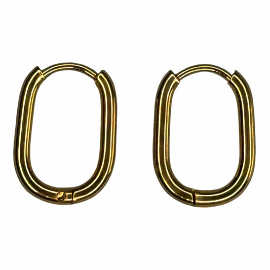 Silver Rectangular Small Earrings