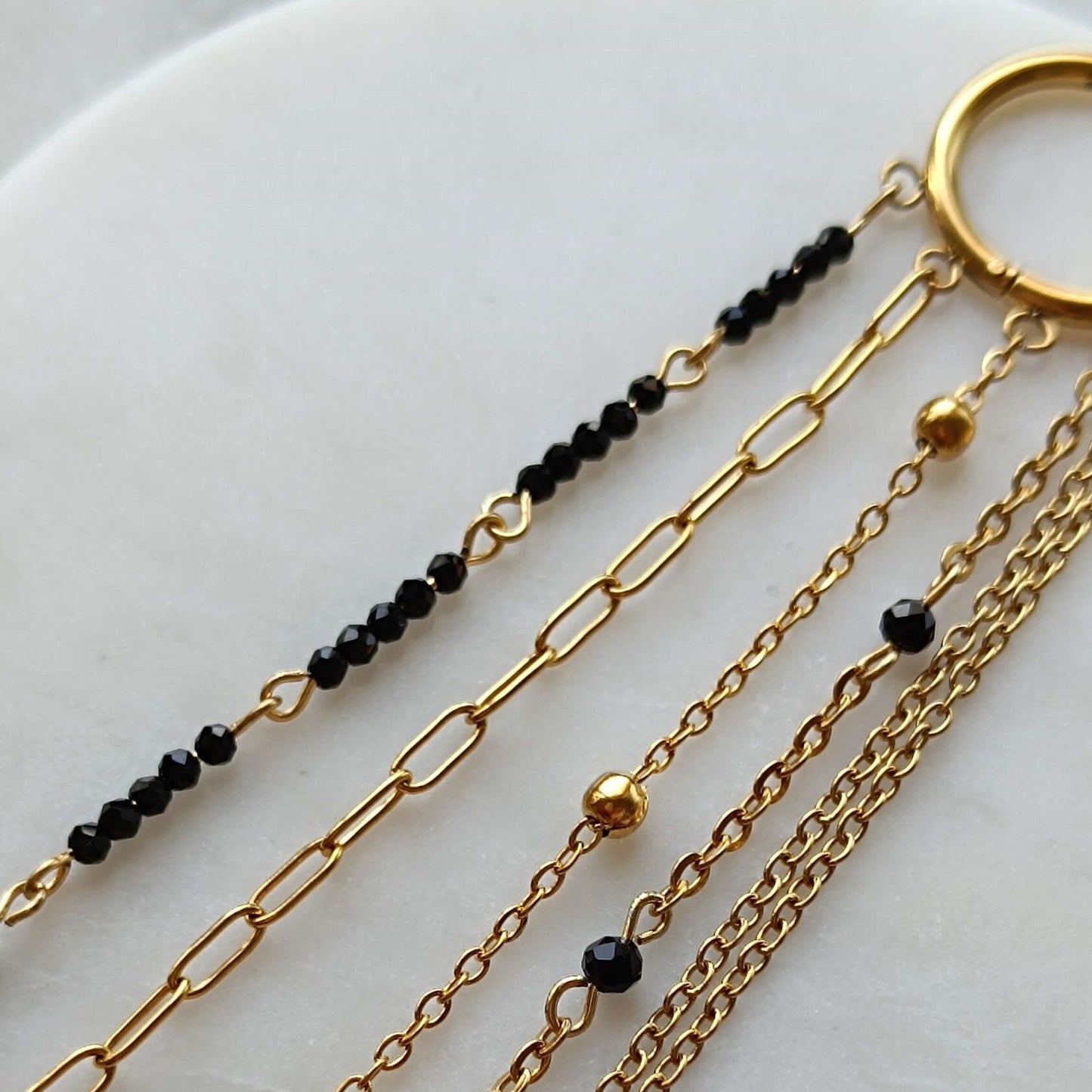 Spinel Tassel Earring