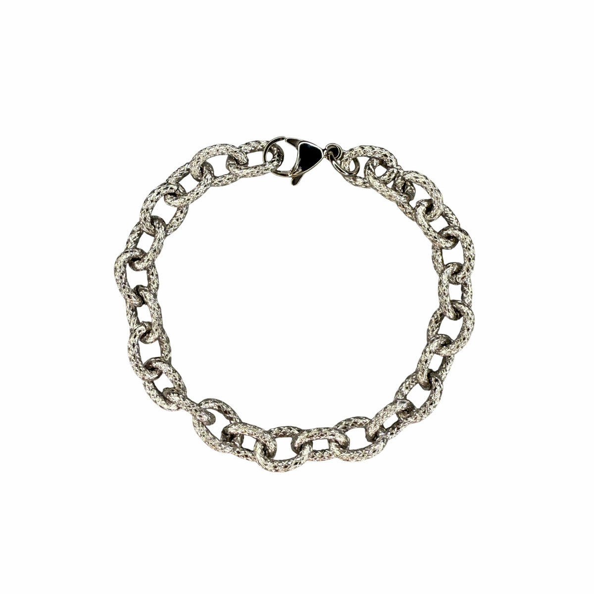 Textured Silver Bracelet
