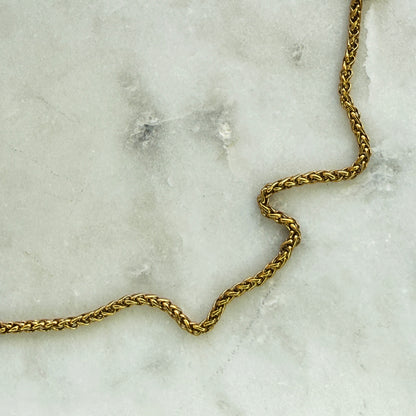 Silver Adjustable Woven Chain