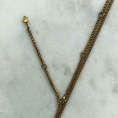 Silver Adjustable Woven Chain