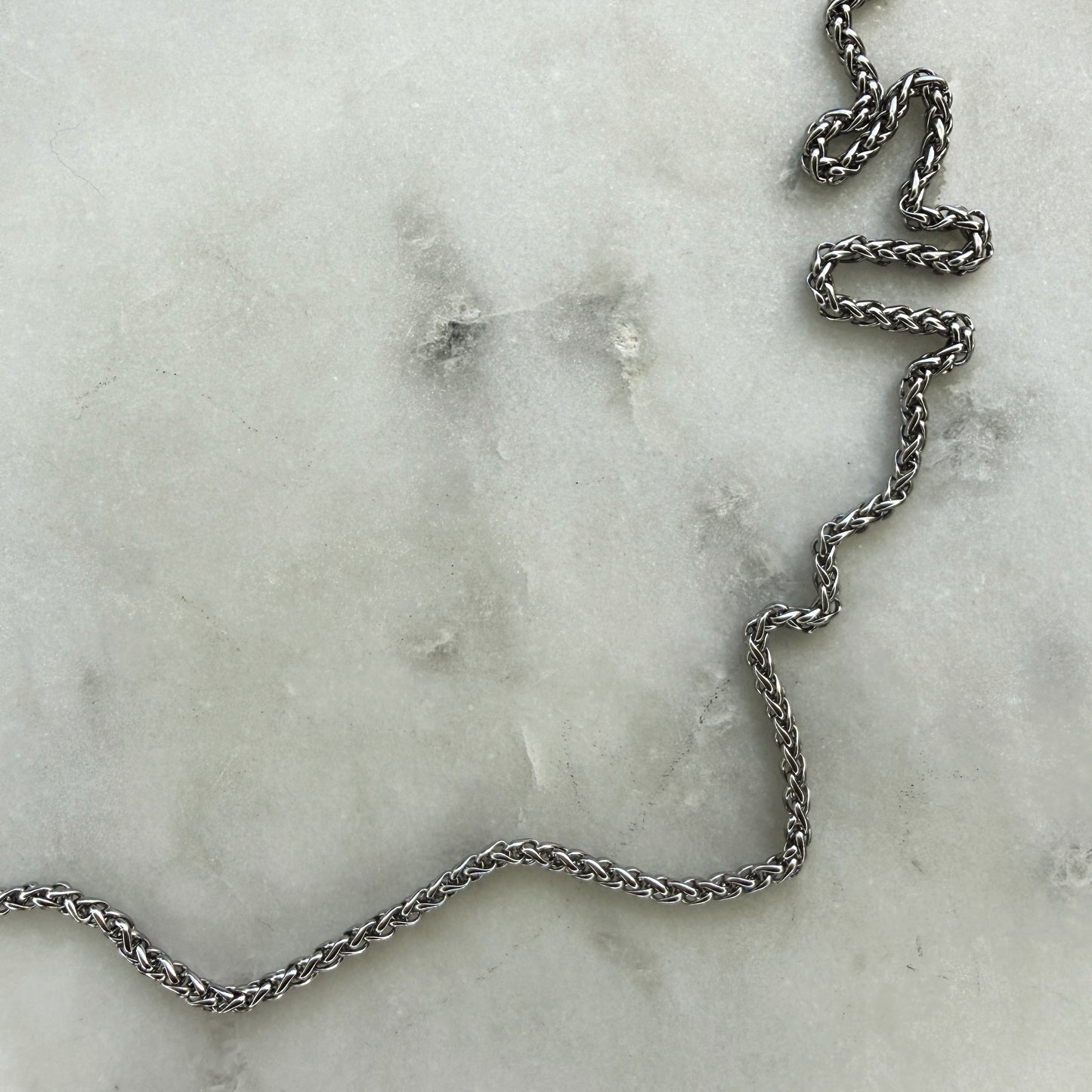 Silver Adjustable Woven Chain