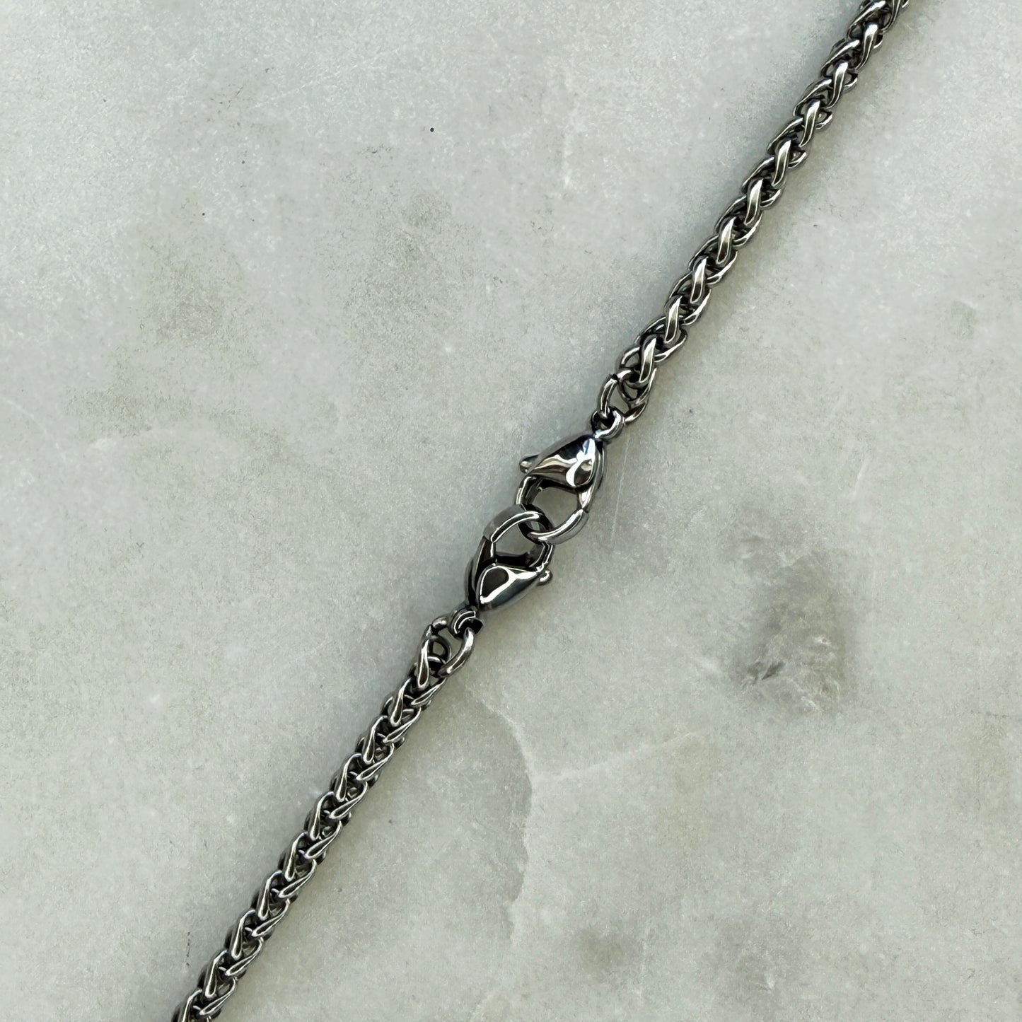 Silver Adjustable Woven Chain