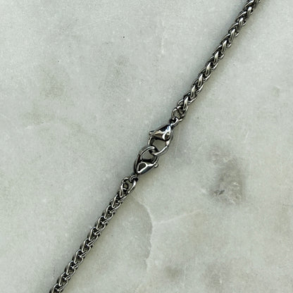Silver Adjustable Woven Chain