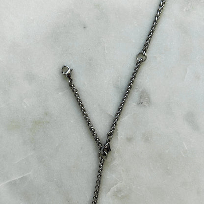 Silver Adjustable Woven Chain