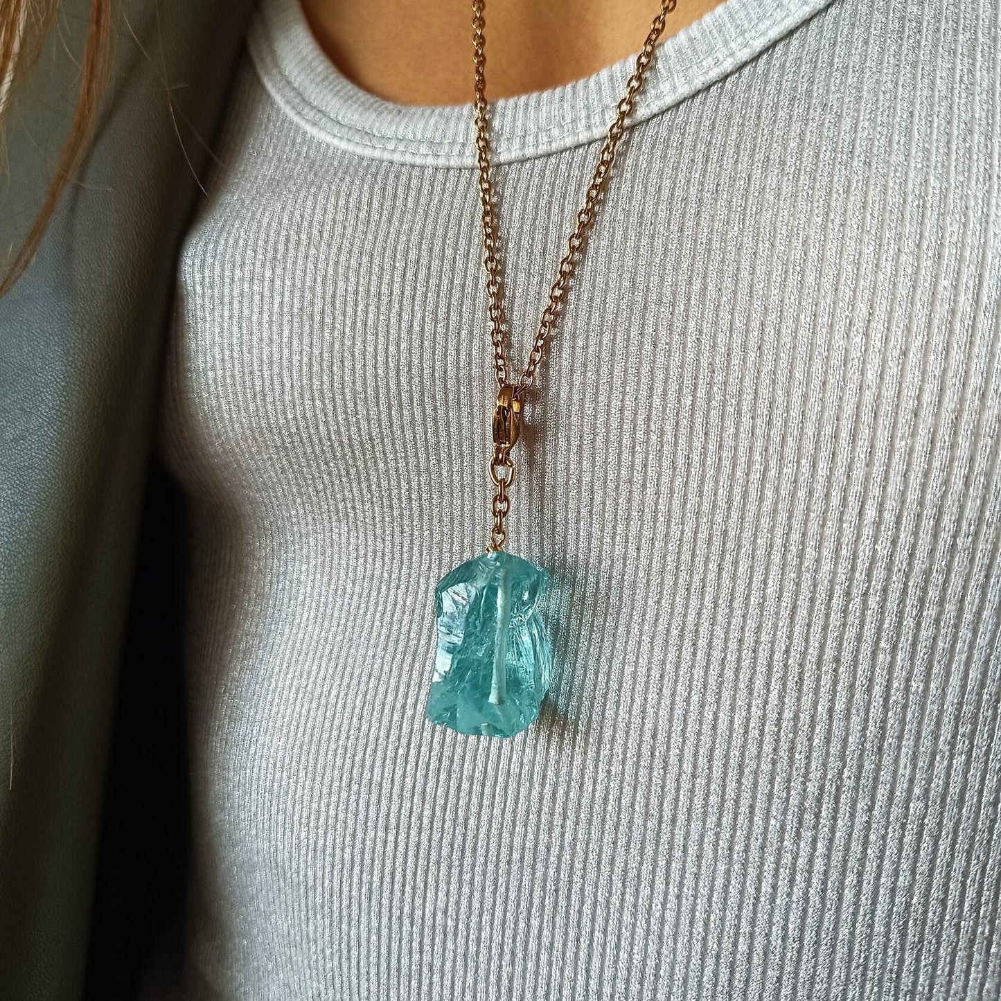 Aqua Glass Pendant