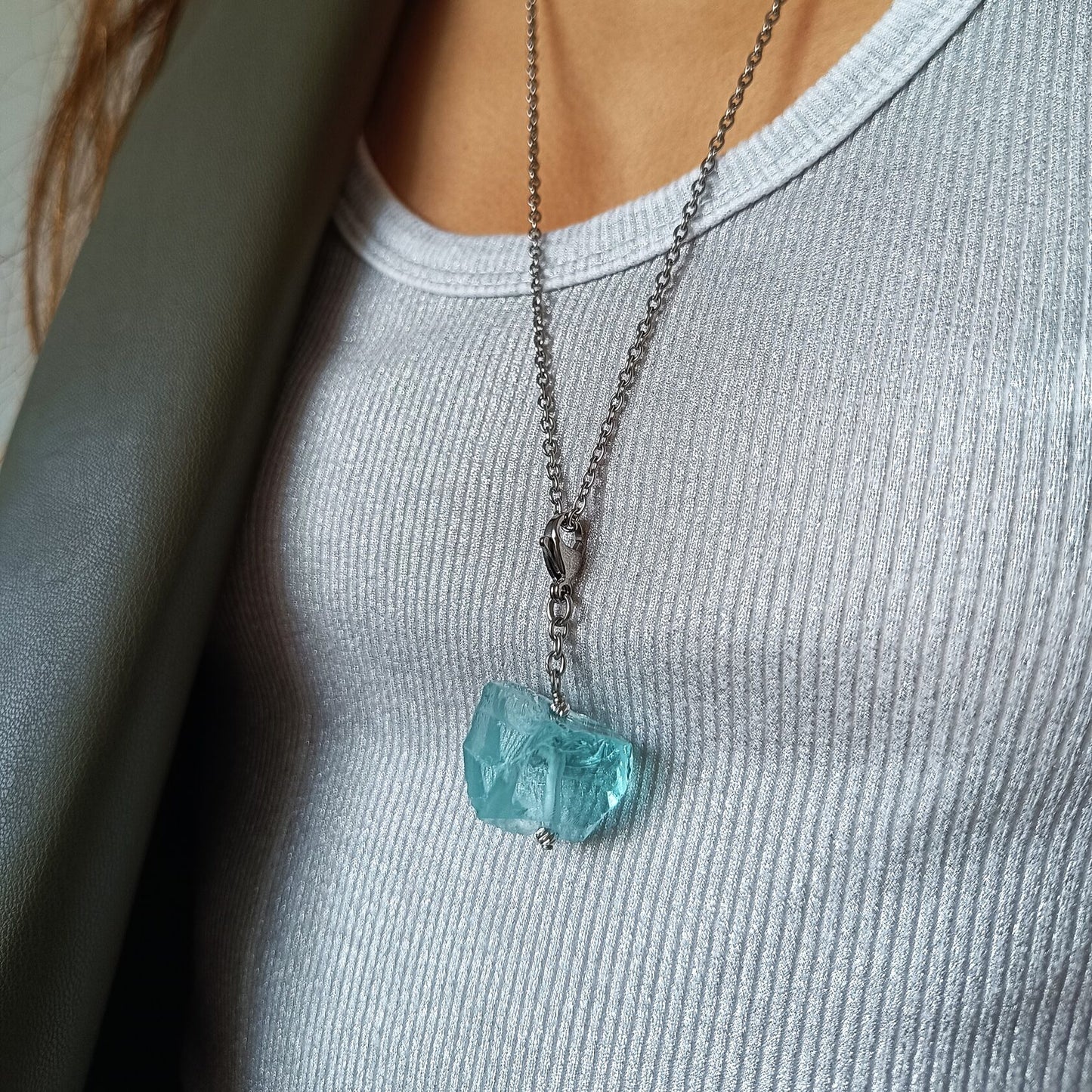 Aqua Glass Pendant