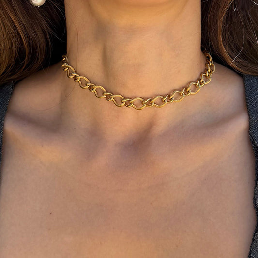Auric Gold Link Necklace