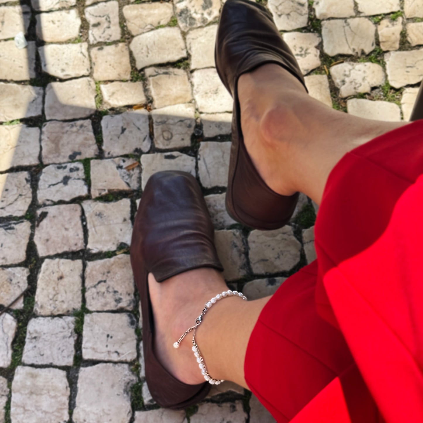 Barefoot Pearl Anklet