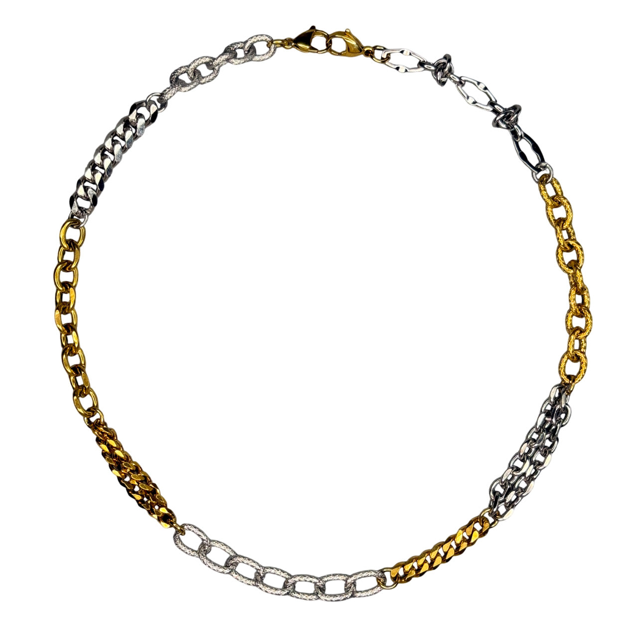 Bicolor Chain Of Different Textures