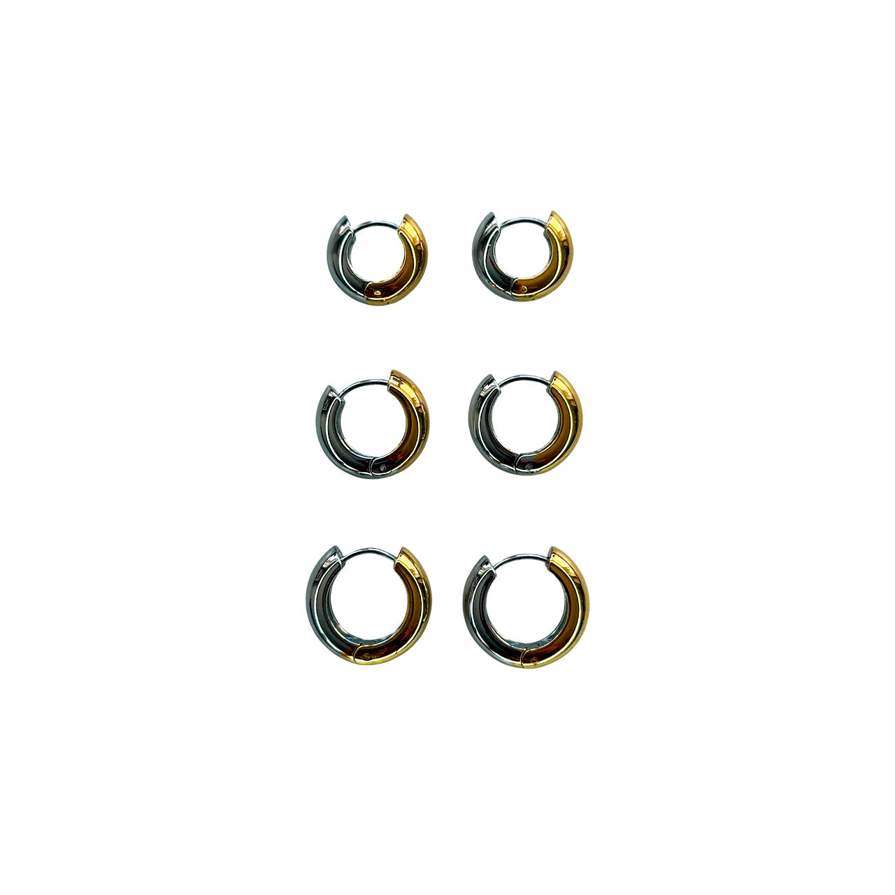 Bicolor Huggie Earrings
