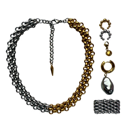 Bicolor Set - Silver Pearl