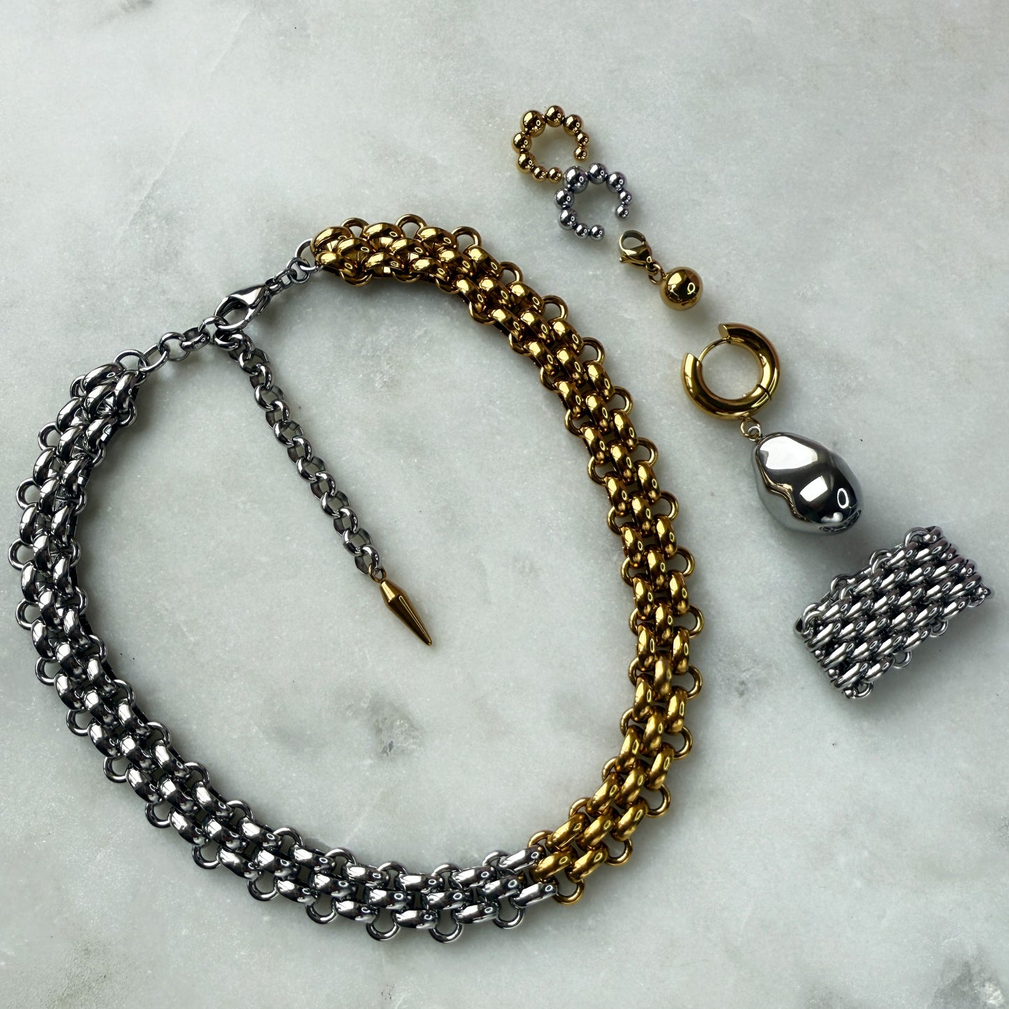 Bicolor Set - Silver Pearl