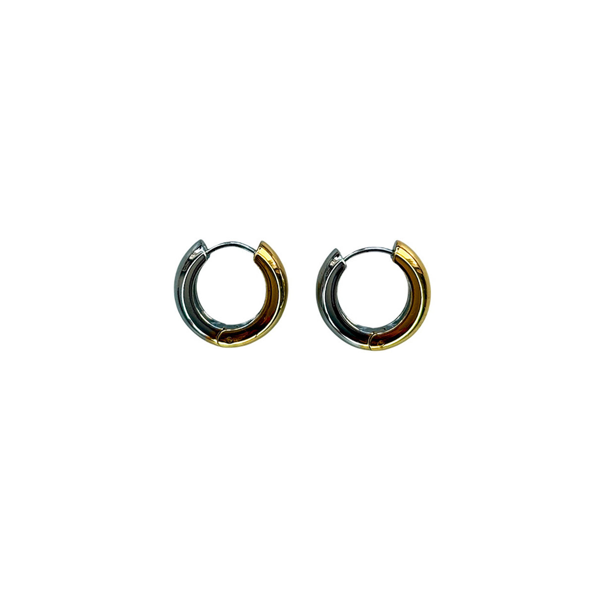 Bicolor Huggie Earrings