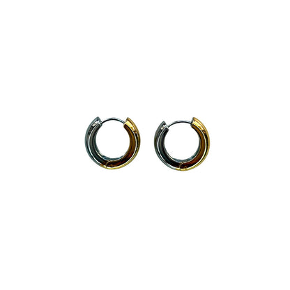 Bicolor Huggie Earrings