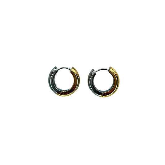Bicolor Huggie Earrings