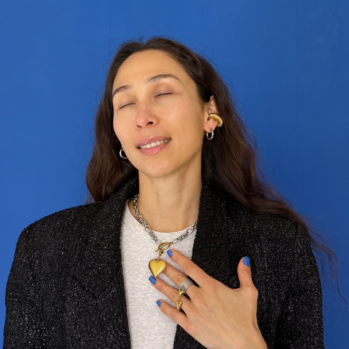 Bicolor Set - Medallion In Gold