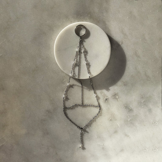 Bracelet On Finger With Cubic Zirconia