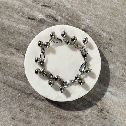 Bracelet With Steel Berries