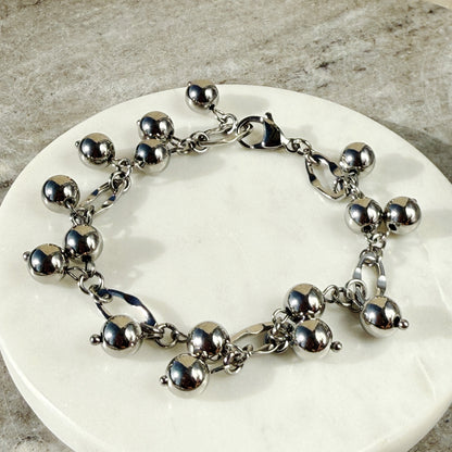 Bracelet With Steel Berries