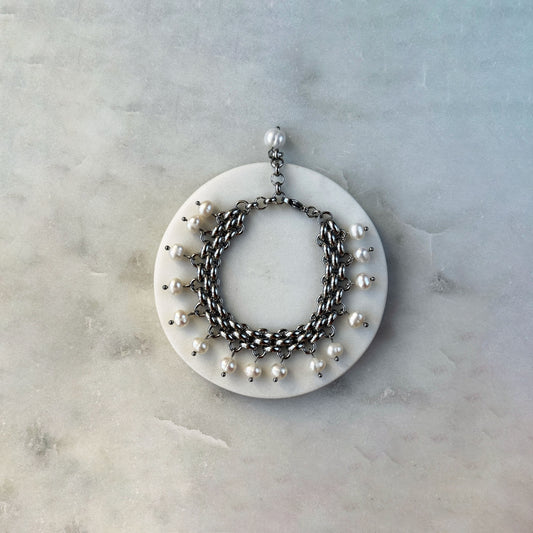 Bracelet With White Pearls