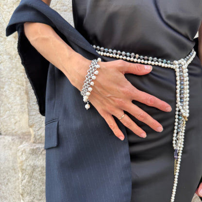 Bracelet With White Pearls
