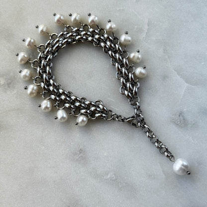 Bracelet With White Pearls